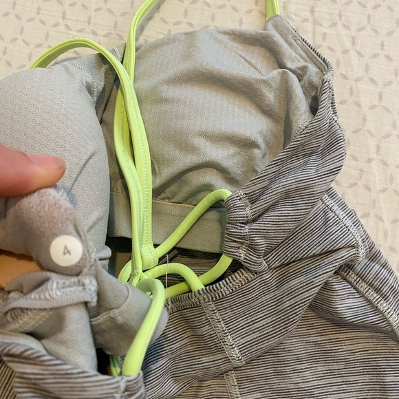 Lululemon dancing warrior tank gray / mint - Picture 8 of 10